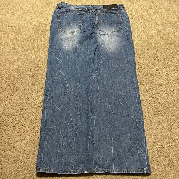 Rocawear Y2K Baggy Skater Faded Light Blue Jeans 38x34 - Picture 2 of 7